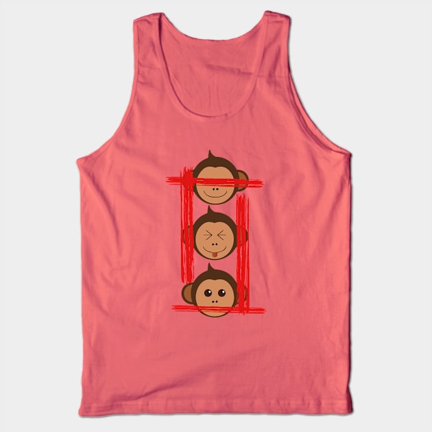 See no evil, Hear no evil, Speak no evil Tank Top by L3vyL3mus